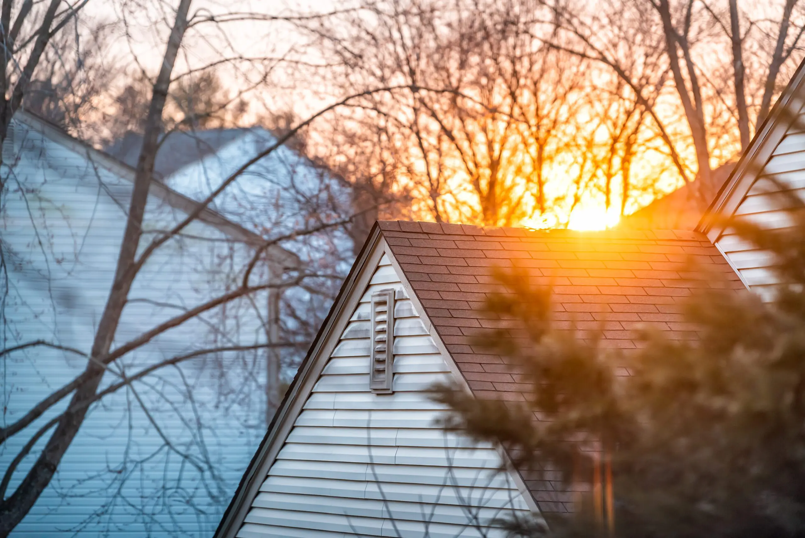 close up of siding on a house