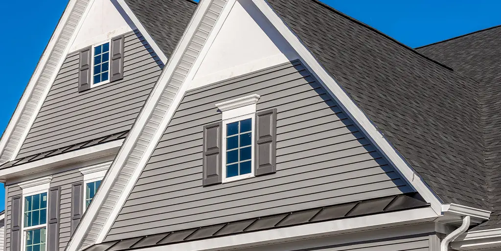 New home with aluminum siding