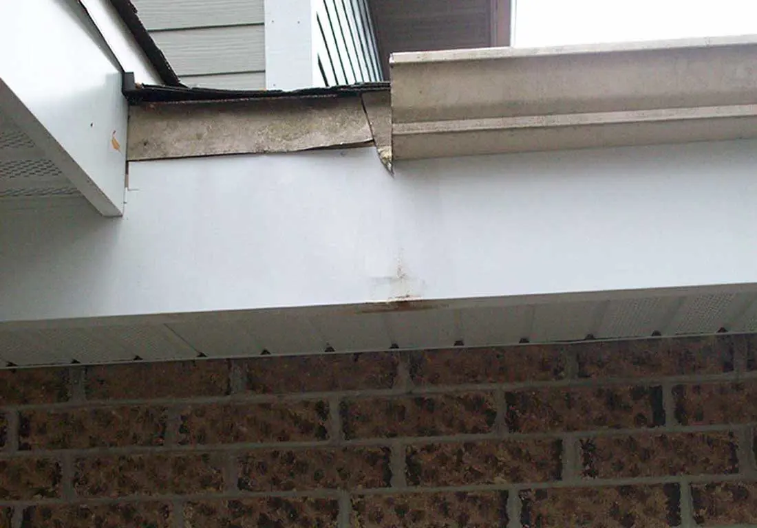 Gutter damage