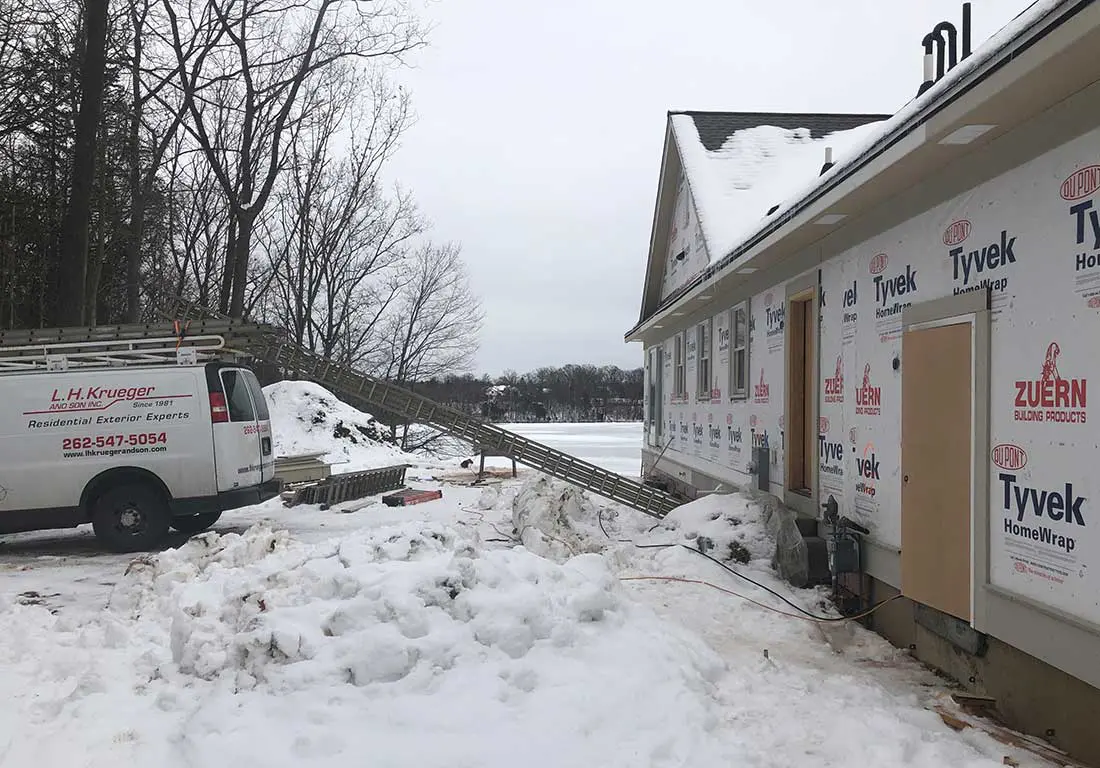 Oconomowoc Winter New Construction Siding