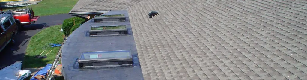 Installing a new roof and skylights