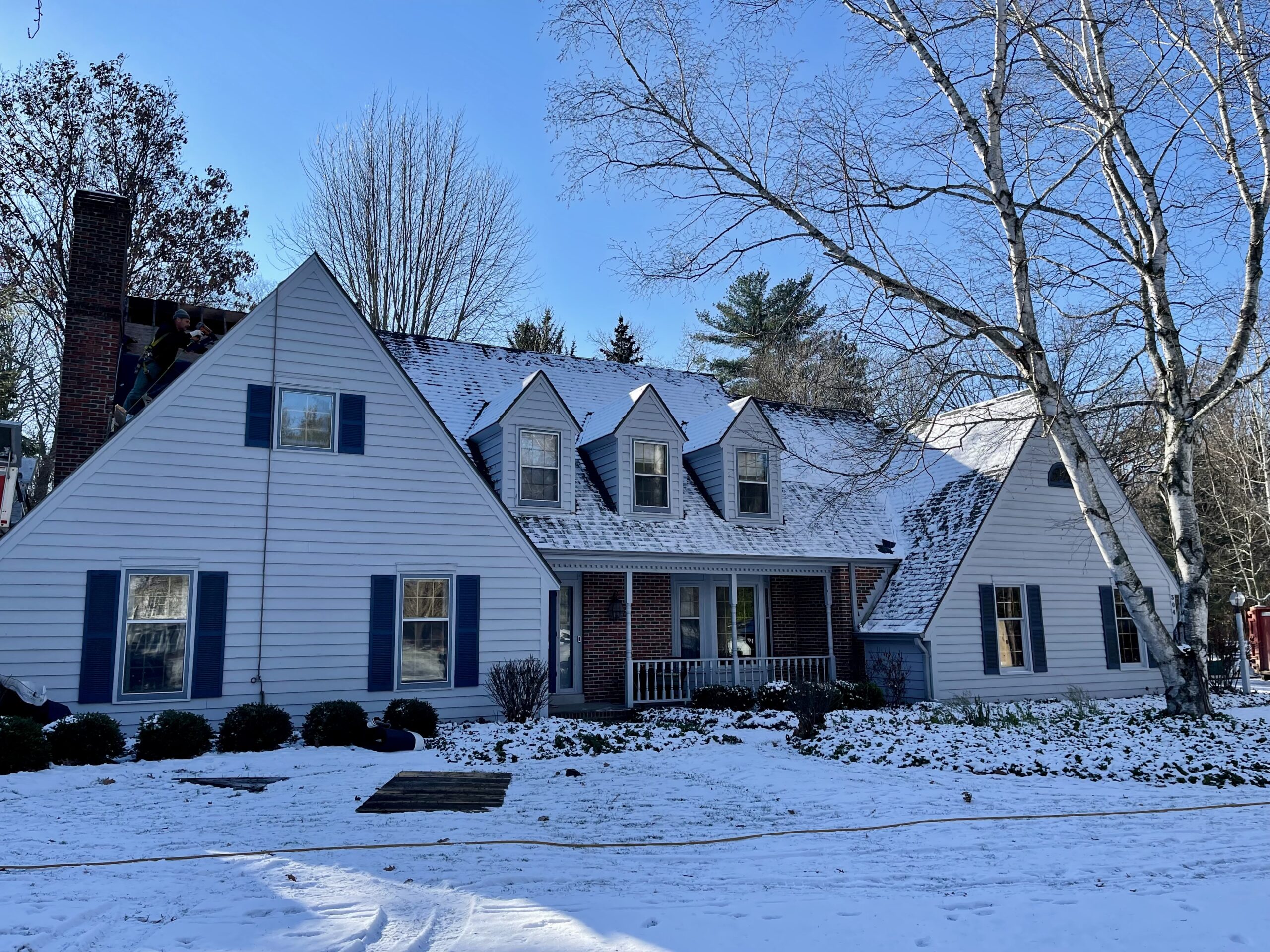 L.H. Krueger and Son finished re-roofing this home in Delafield, WI