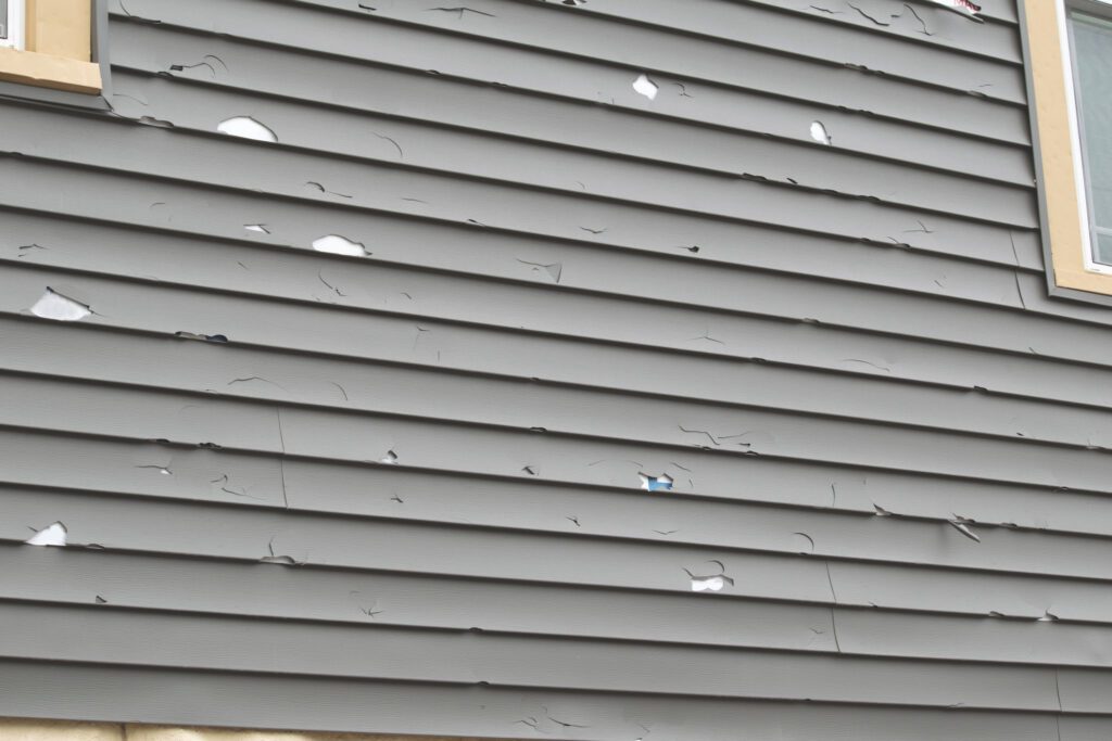 hail damaged siding